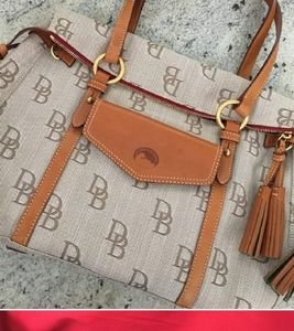 Dooney & Burke Double Strap Tassel Satchel